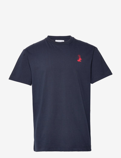 Voleur Tee Print - kortærmede t-shirts - dark navy
