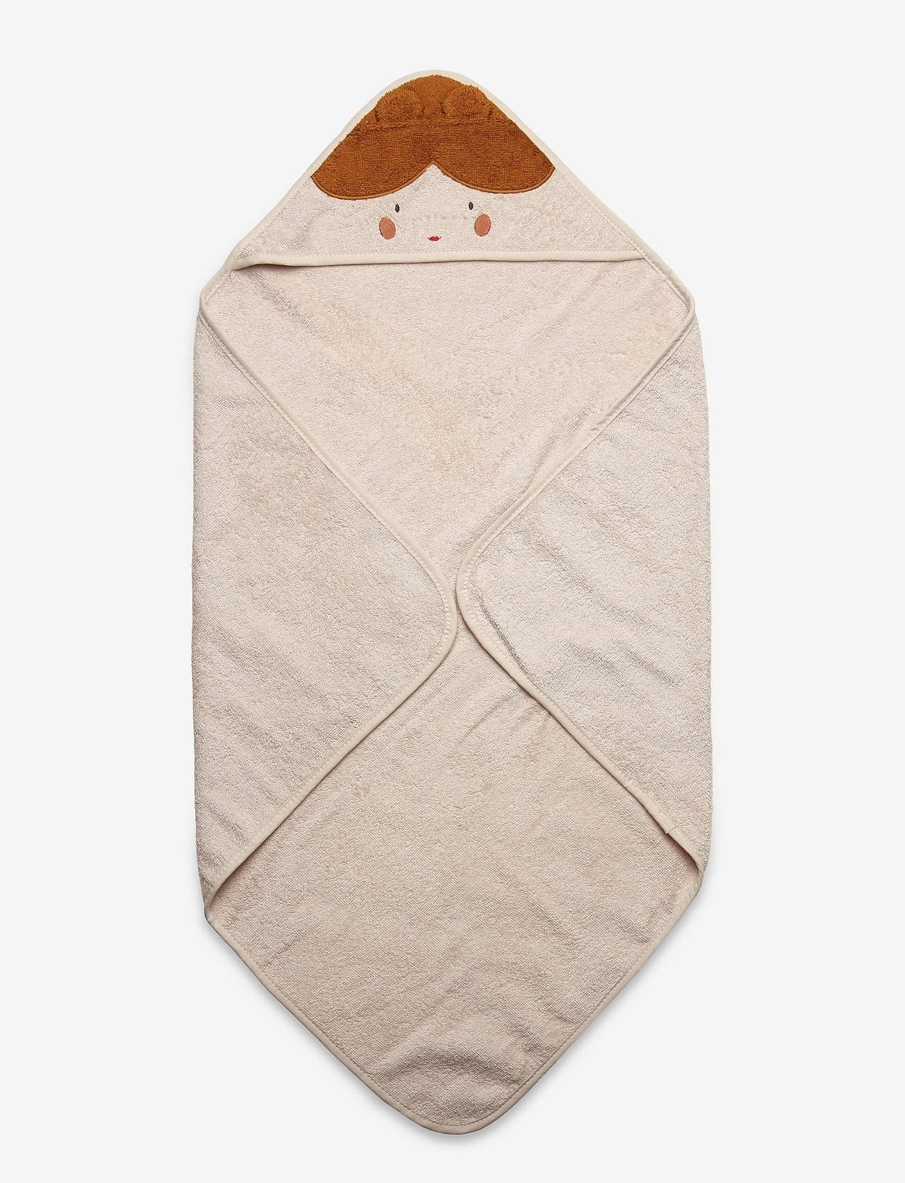 Liewood - Albert hooded towel - towels - doll/sandy - 1