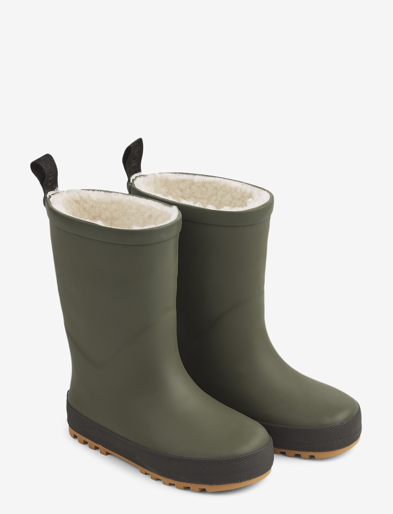 Liewood - Mason thermo rain boot - lined rubberboots - hunter green/black mix - 1