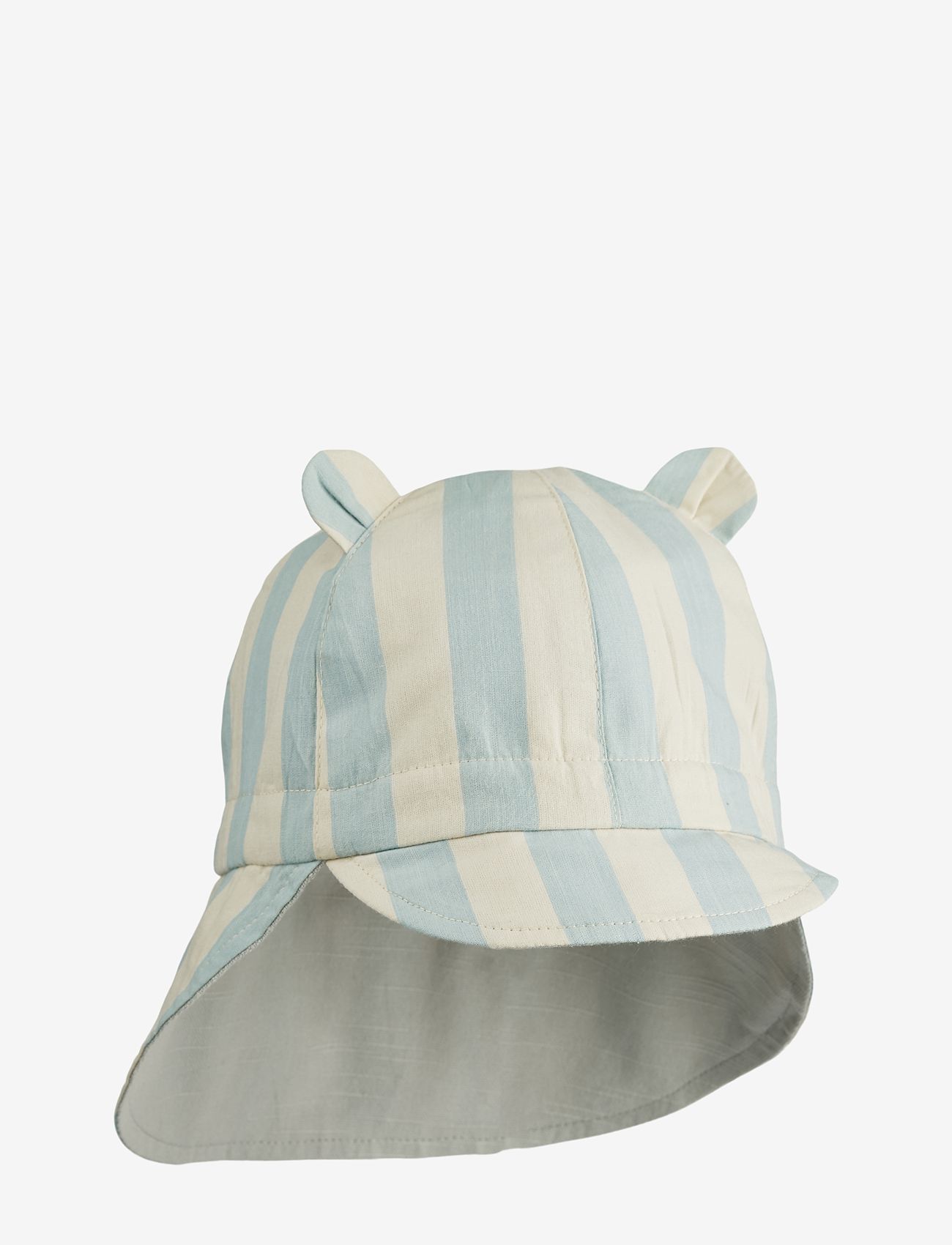 Liewood - Gorm reversible sun hat yarn dyed - sun hats - sea blue/sandy - 0