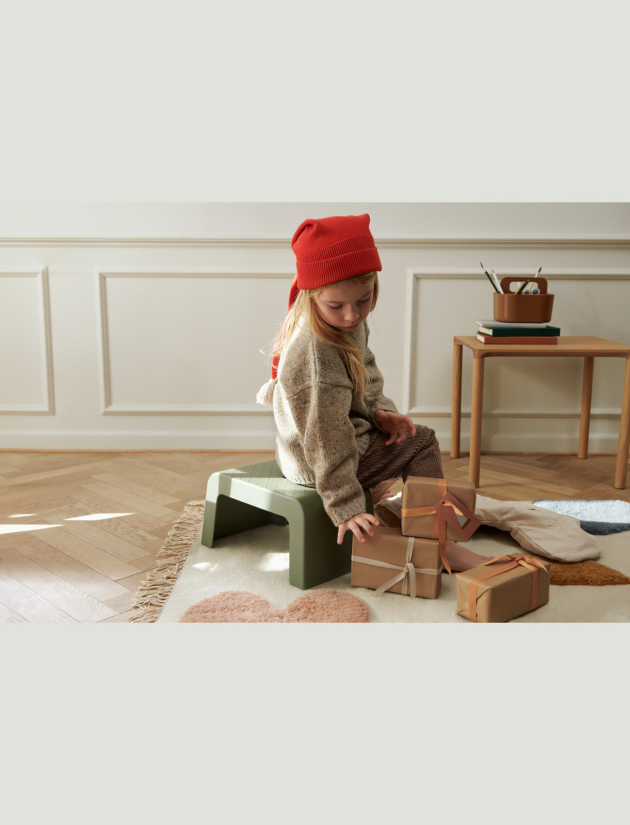 Liewood Alf Christmas Hat, 53.5-54.5, Red, Huer > Beanie, Børn