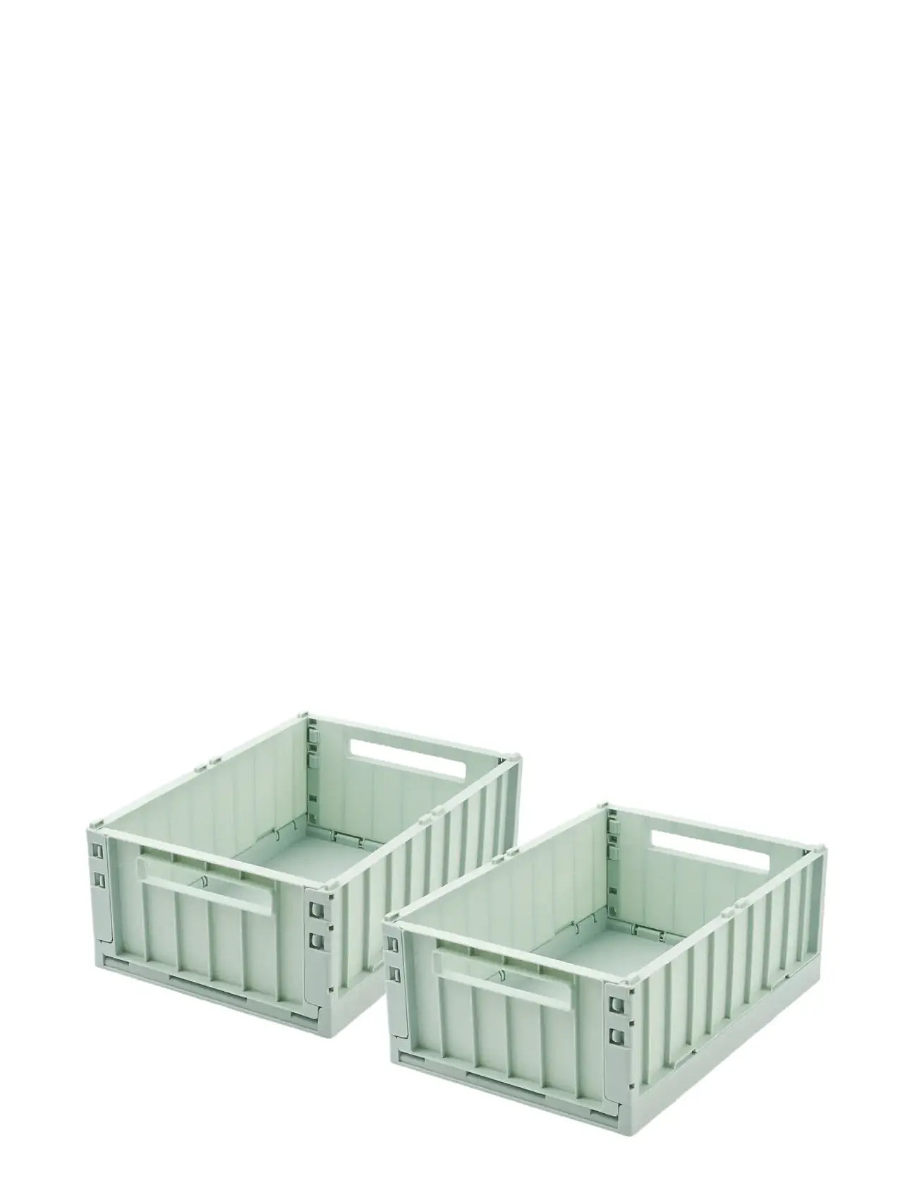 Liewood Weston Storage Box M 2-Pack, One Size, Green, Opbevaring > Opbevaringskasser, Børn
