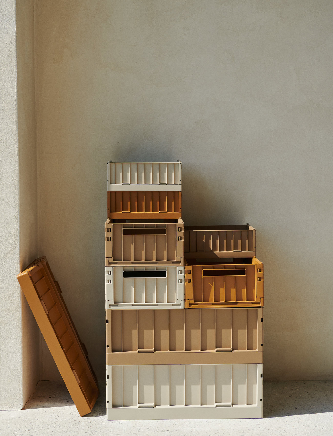 Liewood Weston Storage Box M 2-Pack, One Size, Beige, Opbevaring > Opbevaringskasser, Børn