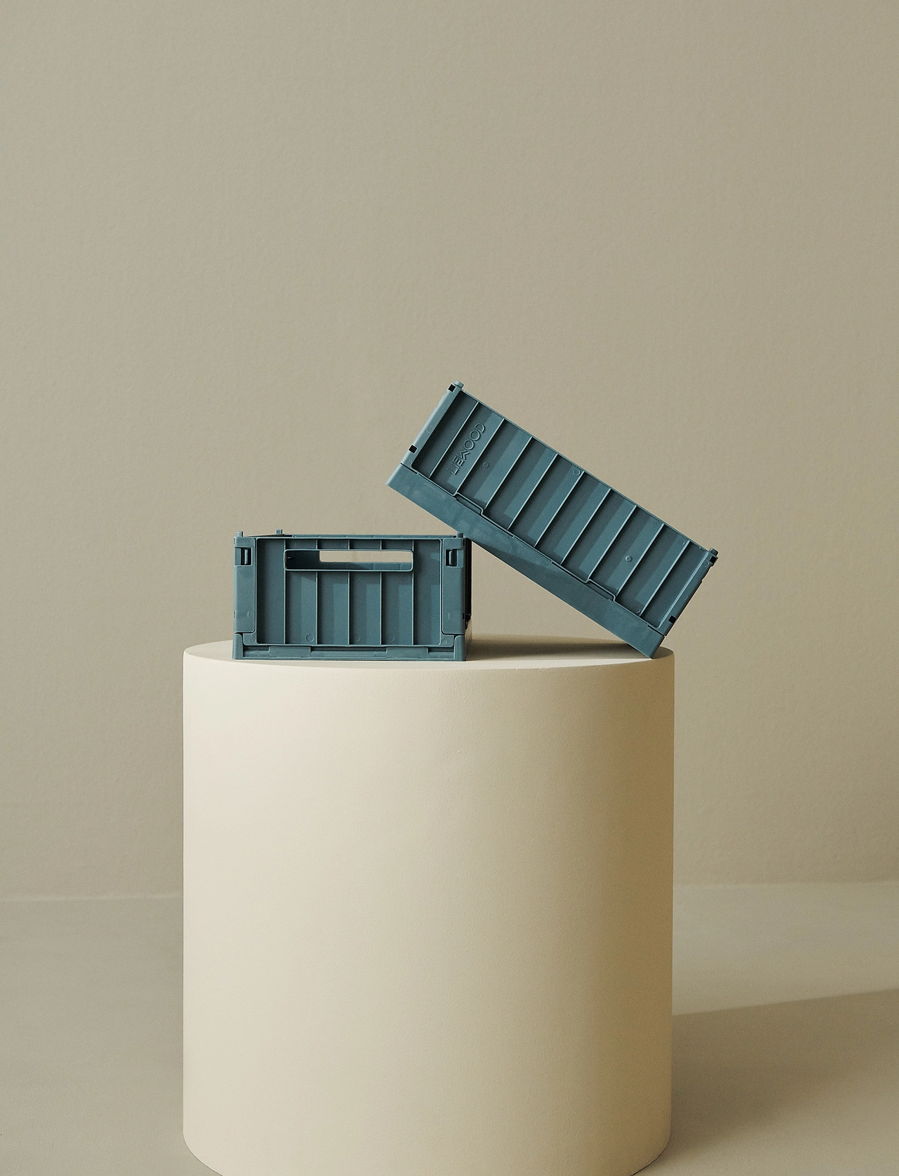 Liewood Weston Storage Box M 2-Pack, One Size, Blue, Opbevaring > Opbevaringskasser, Børn