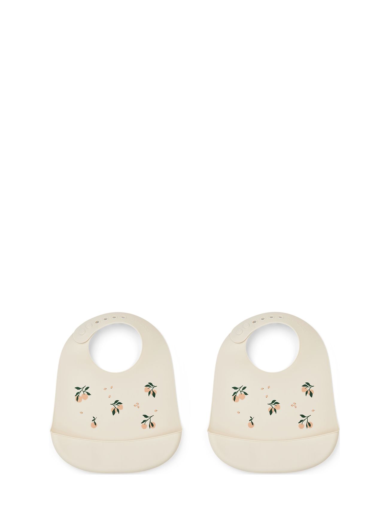 Liewood Tilda Silicone Bib 2-Pack, One Size, Cream, Hagesmække > Hagesmække Uden Ærmer, Børn