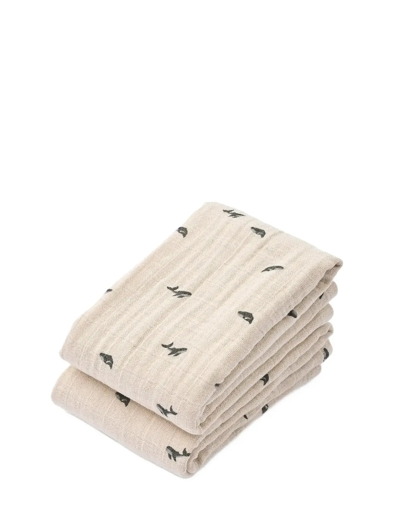 Liewood Lewis Muslin Cloth 2-Pack, One Size, Beige, Musliner > Muslingeklude, Børn