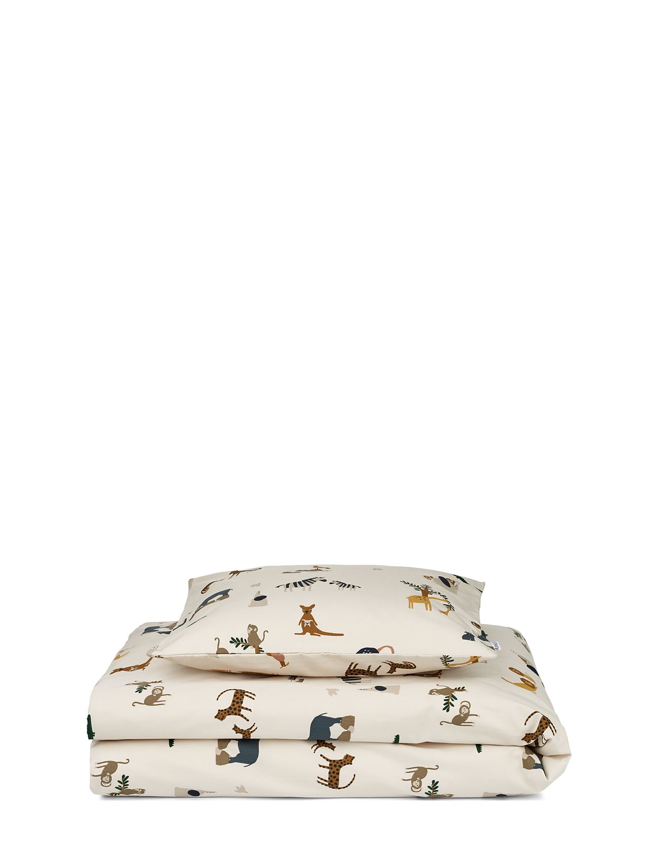 Liewood Carl Adult Printed Bedding, 140X200 cm;65X60 cm, Beige, Søvntid > Sengesæt, Børn