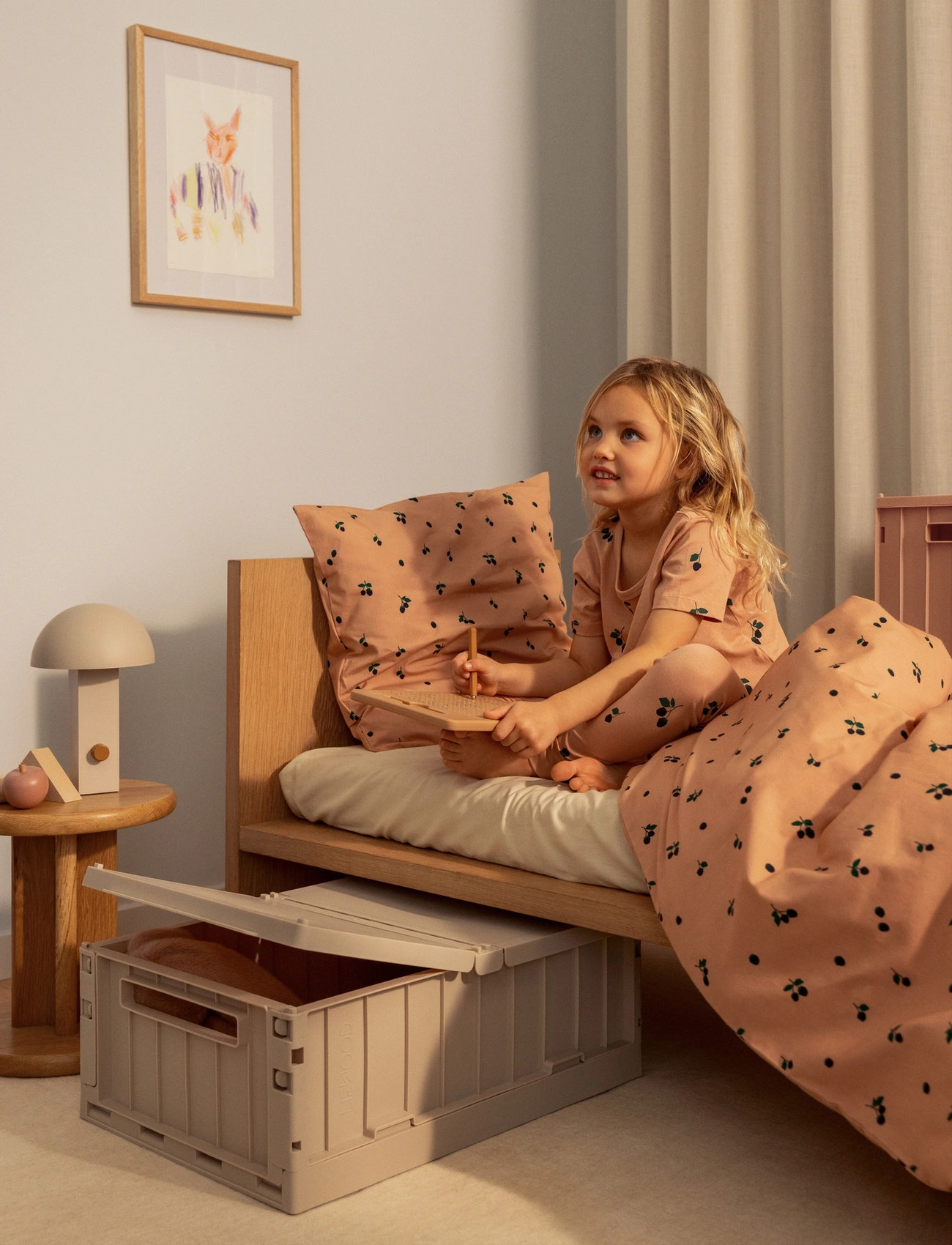 Liewood Carl Adult Printed Bedding, One Size, Pink, Søvntid > Sengesæt, Børn