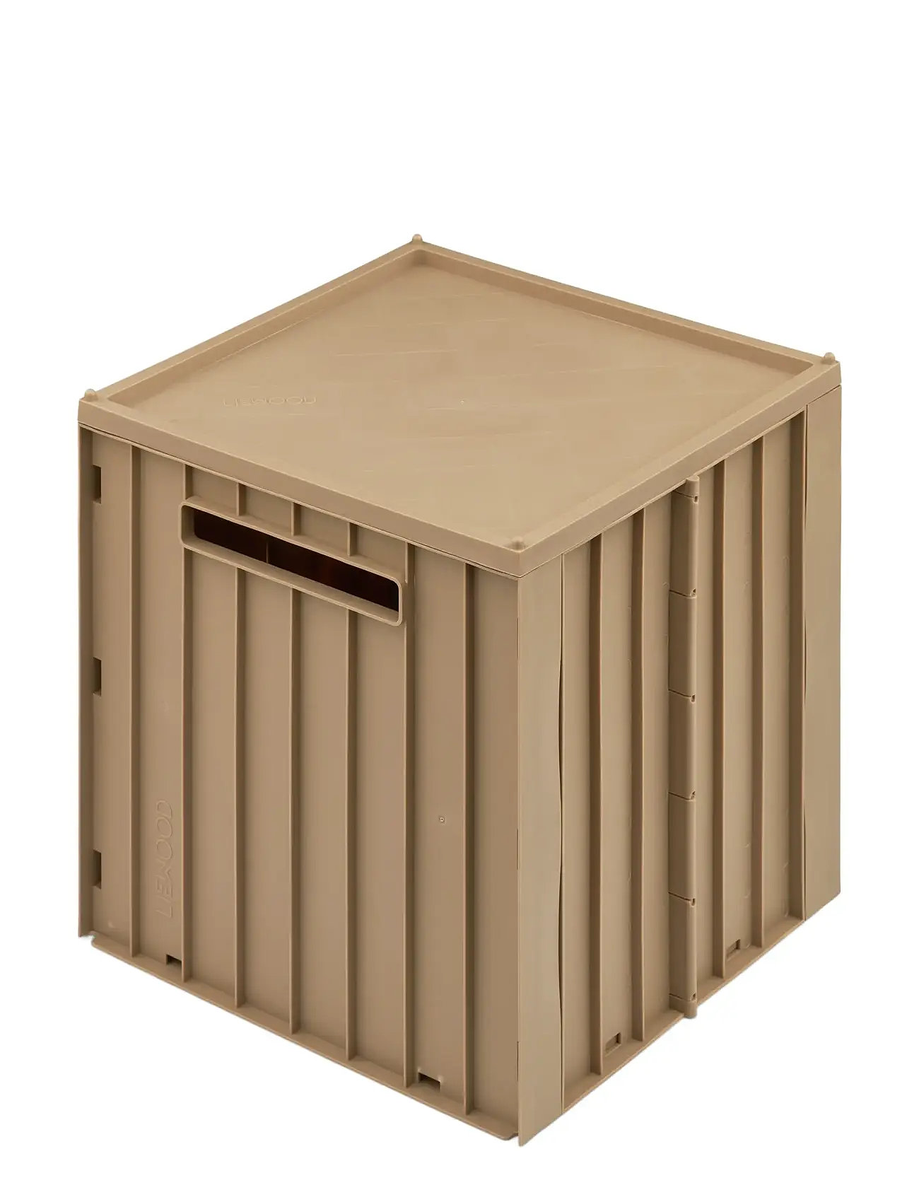 Liewood Elijah Storage Box W. Lid, One Size, Beige, Opbevaring > Opbevaringskasser, Børn