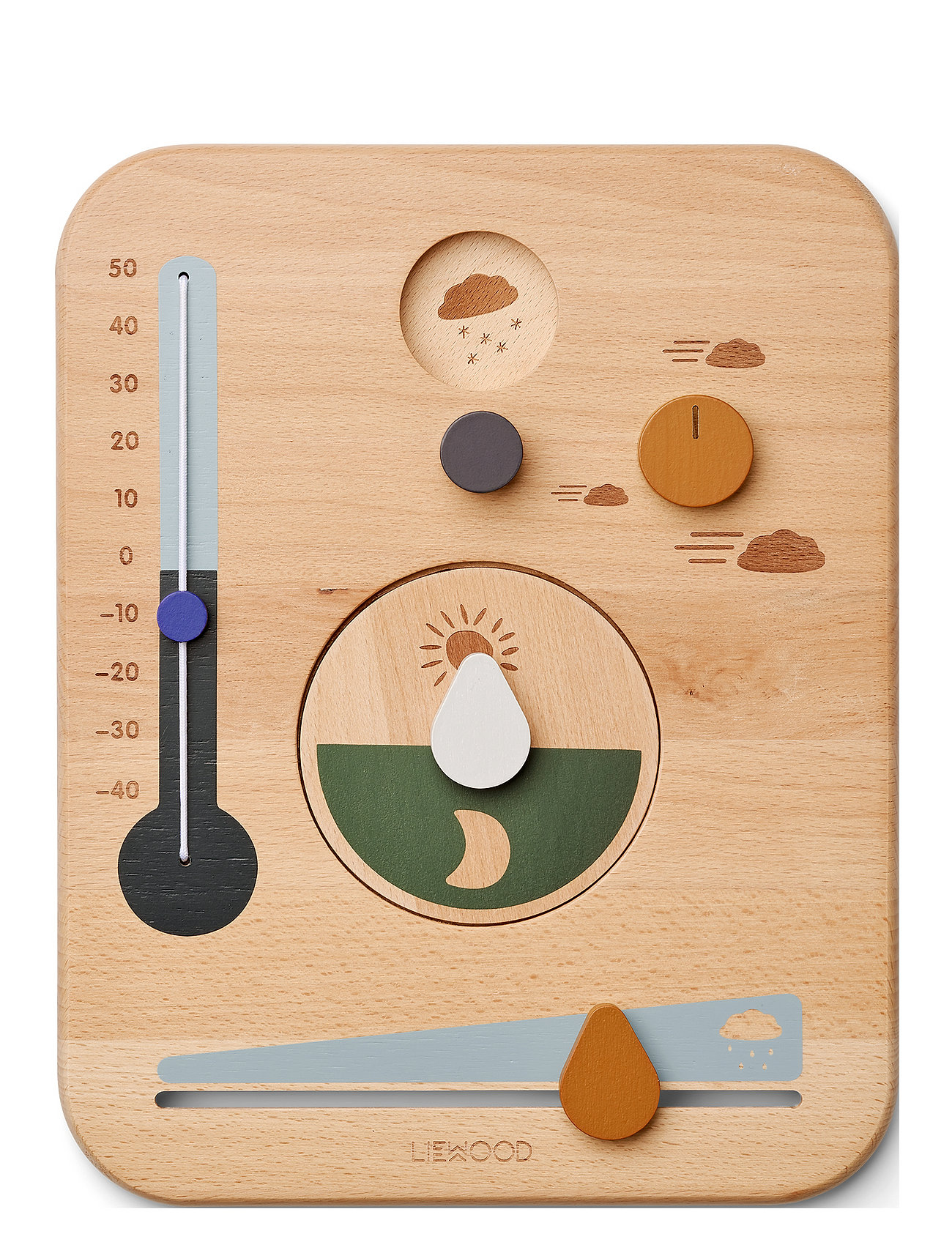 Piet Weather Station Toys Baby Toys Educational Toys Activity Toys Multi/patterned Liewood