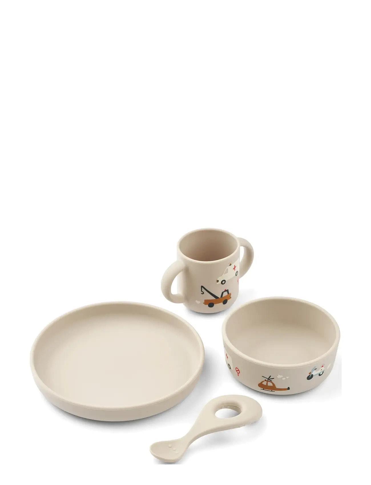 Liewood Vivi Printed Tableware Set Kräm