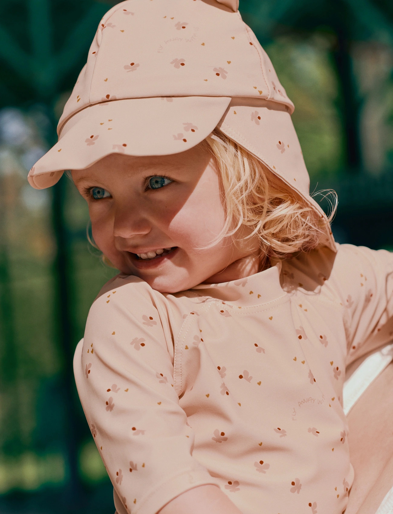 Liewood Senia Sun Hat With Ears, 0/3M, Yellow, Tilbehør > Solhatte, Børn