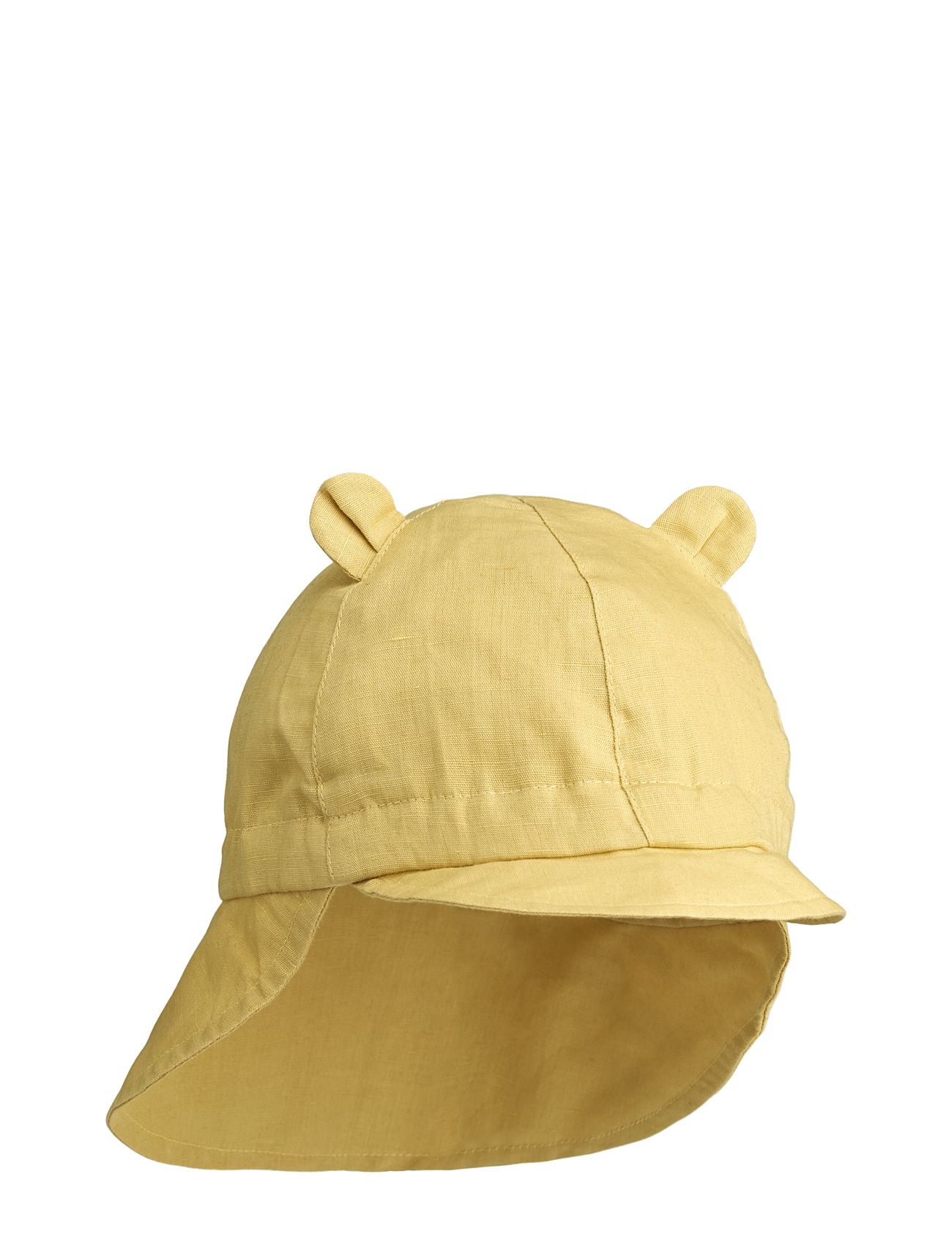 Gorm Linen Sun Hat With Ears Yellow Liewood 114117