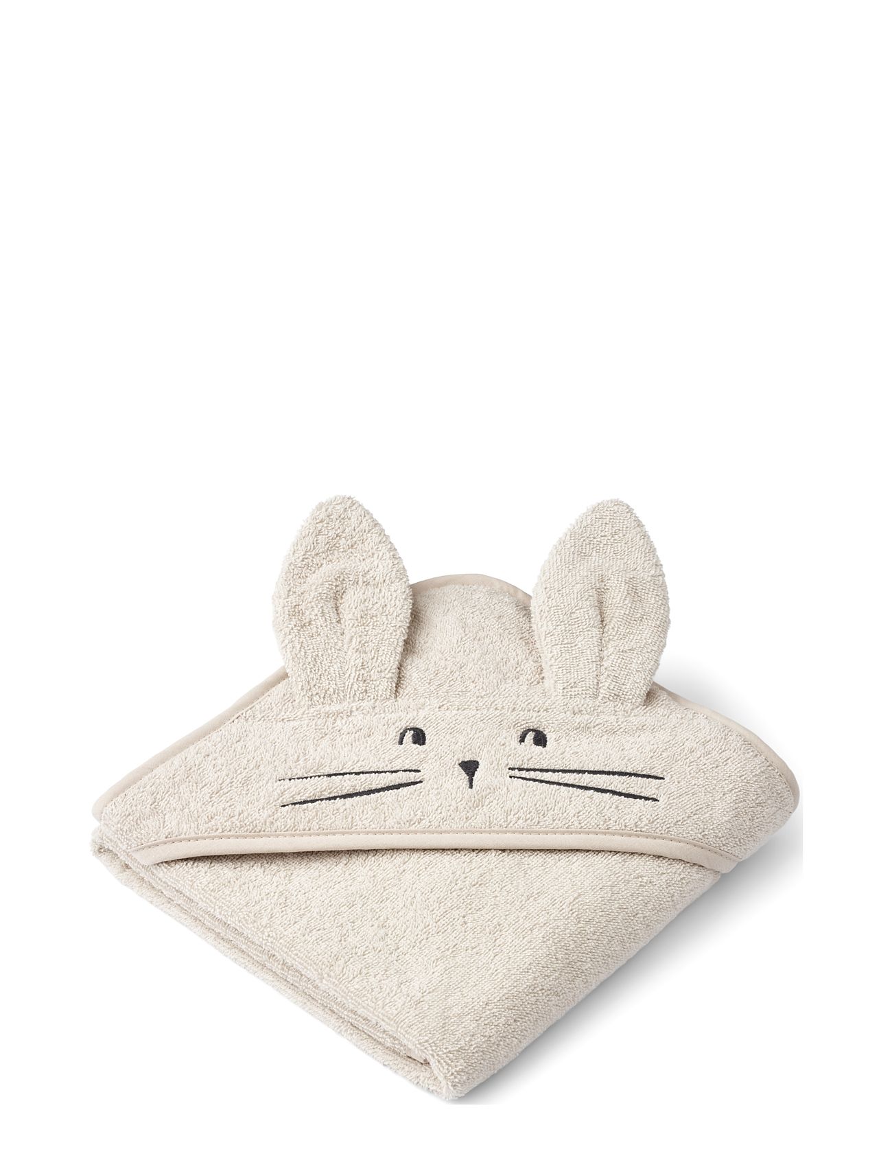 Albert Rabbit Hooded Towel Home Bath Time Towels & Cloths Towels Grey Liewood