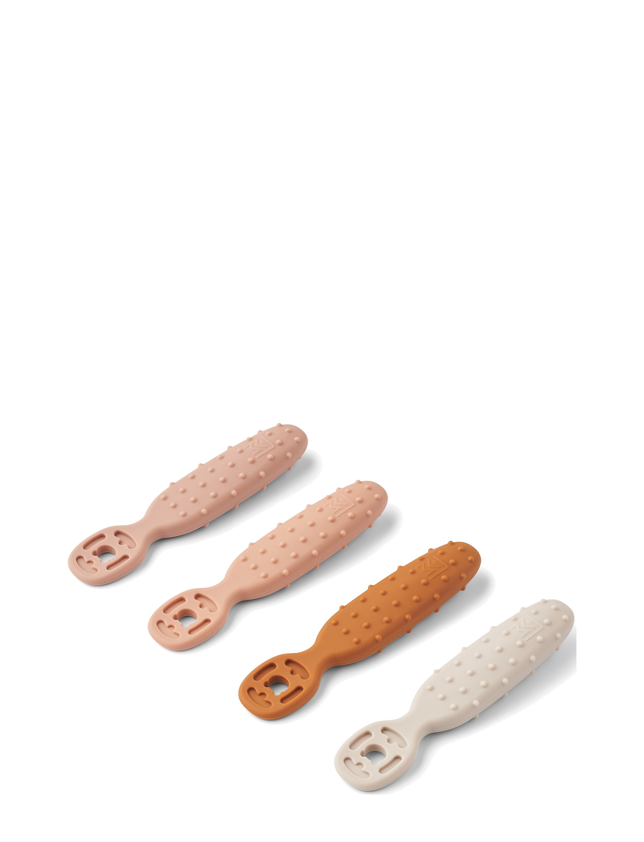 Liewood Caelia Baby Learning Spoon 4-Pack, One Size, Pink, Baby Feeding > Baby Bottles & Accessories, Børn