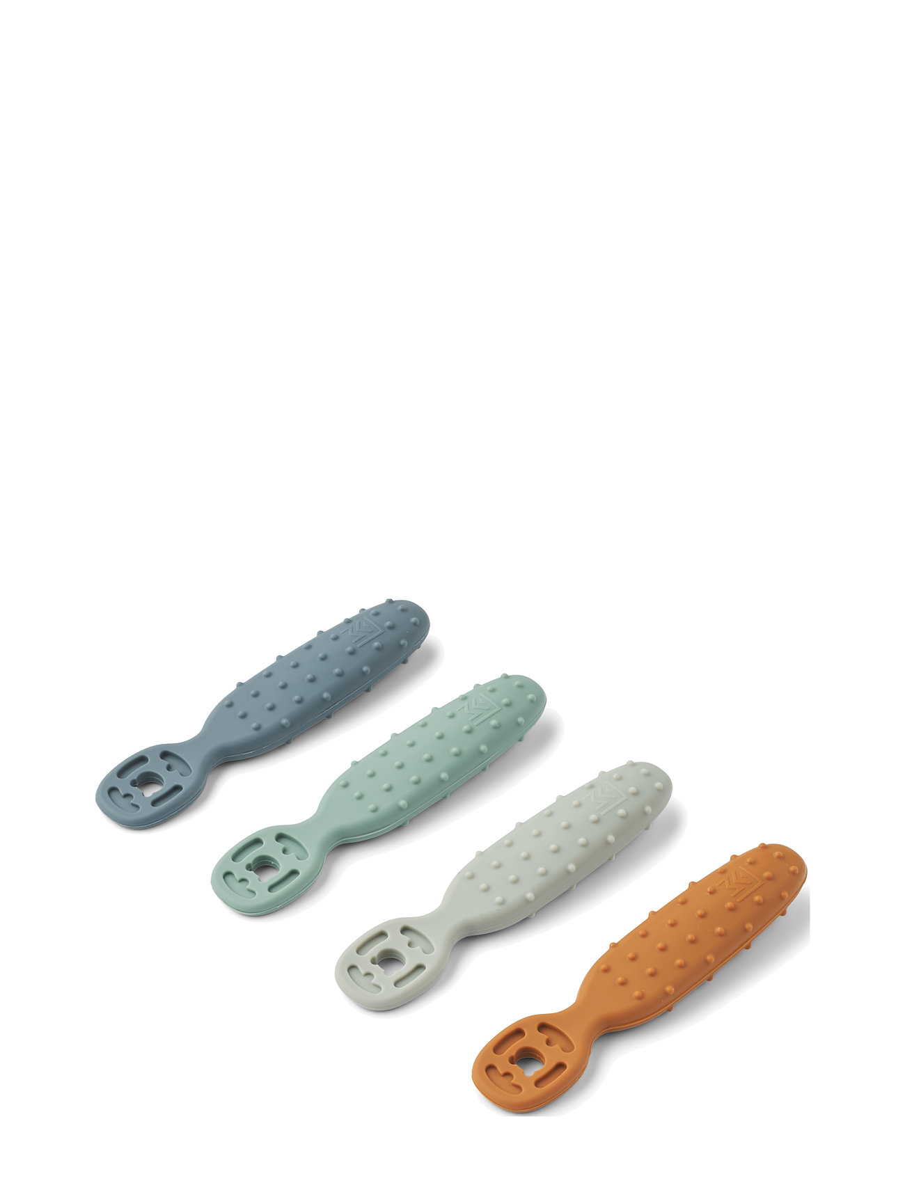 Liewood Caelia Baby Learning Spoon 4-Pack, One Size, Blue, Baby Feeding > Baby Bottles & Accessories, Børn