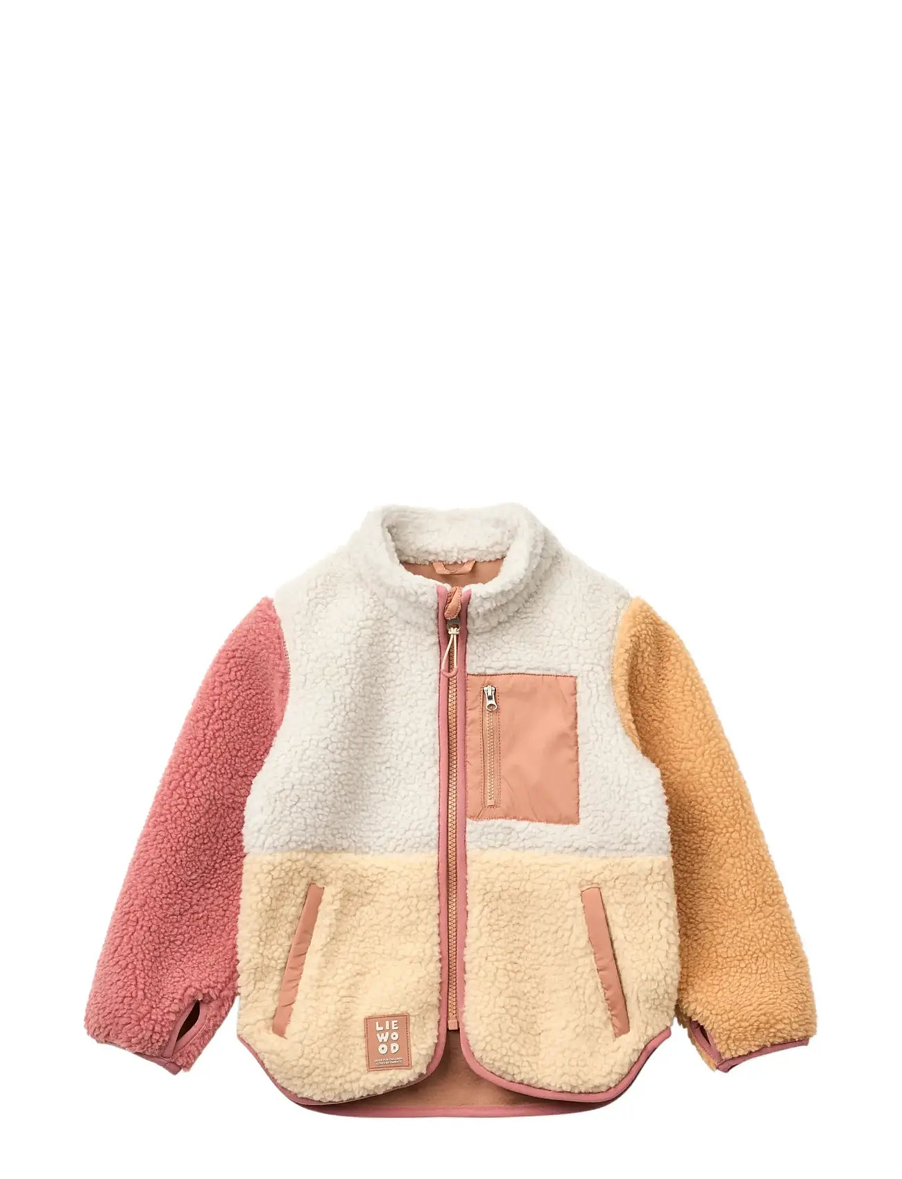 Liewood Nolan Pile Jacket, 140, Pink, Yderbeklædning Af Fleece > Fleecejakker, Børn