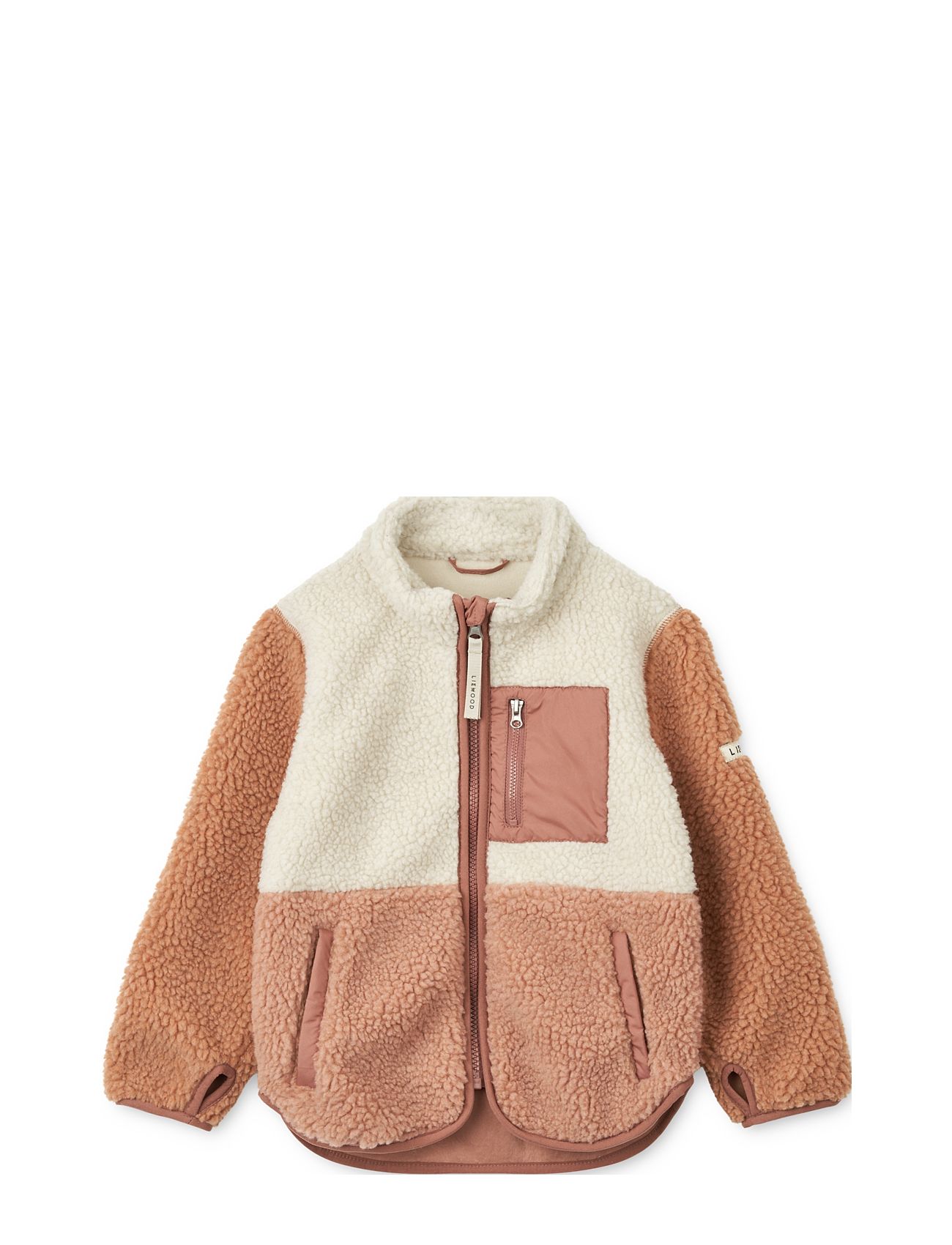 Liewood Nolan Pile Jacket, 140, Beige, Yderbeklædning Af Fleece > Fleecejakker, Børn