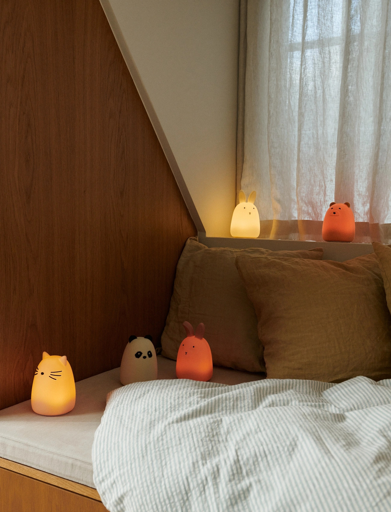 Liewood Winston Rabbit Night Light, One Size, Beige, Belysning > Natlamper, Børn