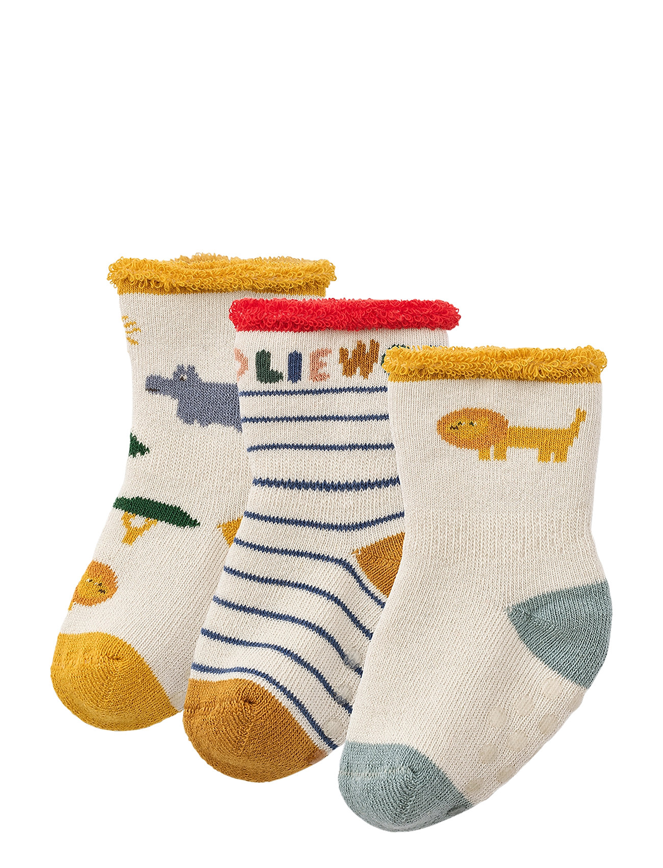 Liewood Eloy Baby Socks 3-Pack Kräm