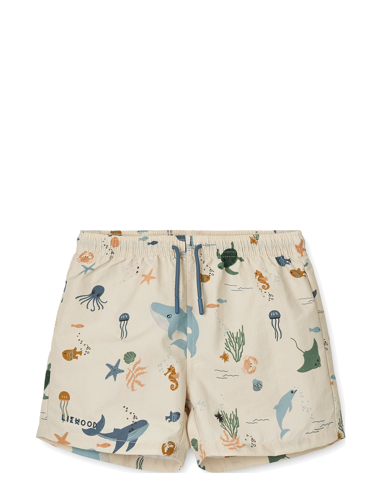 Liewood Aiden Printed Board Shorts Beige