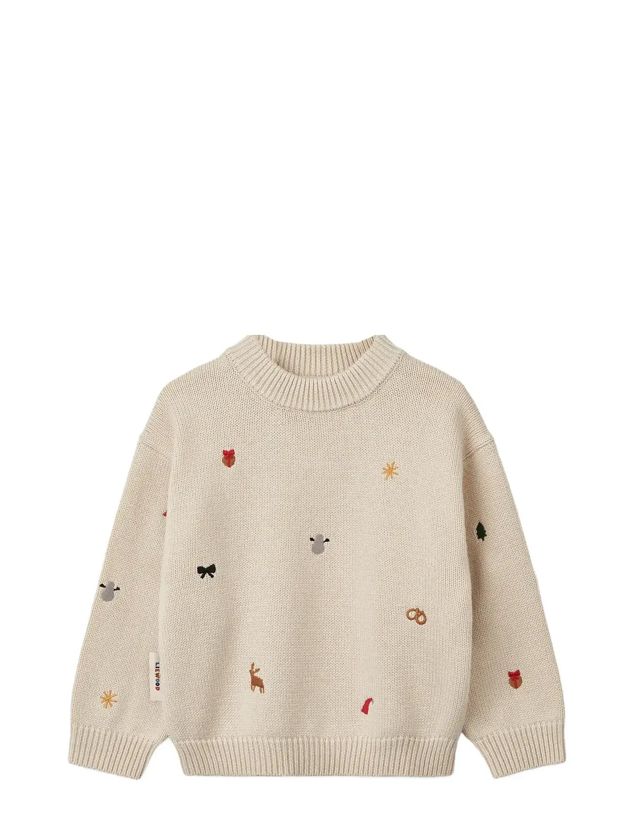 LIEWOOD Orlane Embroidery Knit Jumper Beige - 98/104 - Kinder