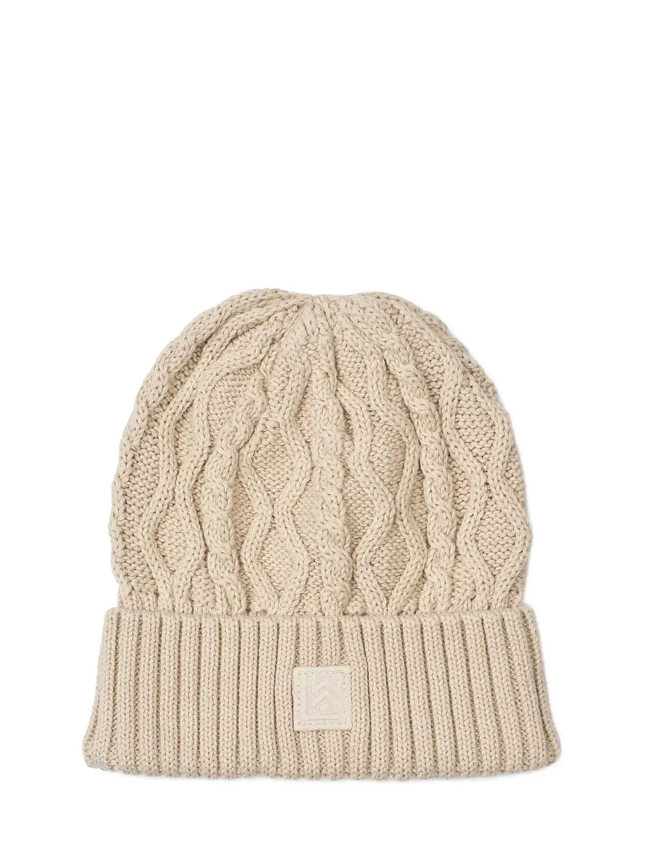 Liewood Ezra Beanie W. Cables, 3/4Y, Cream, Huer > Beanie, Børn
