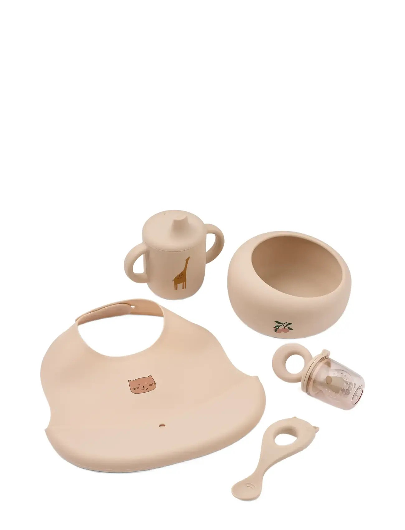 Liewood Mileah Baby Mealtime Set, One Size, Beige, Baby Feeding > Baby Dinner Sæt, Børn