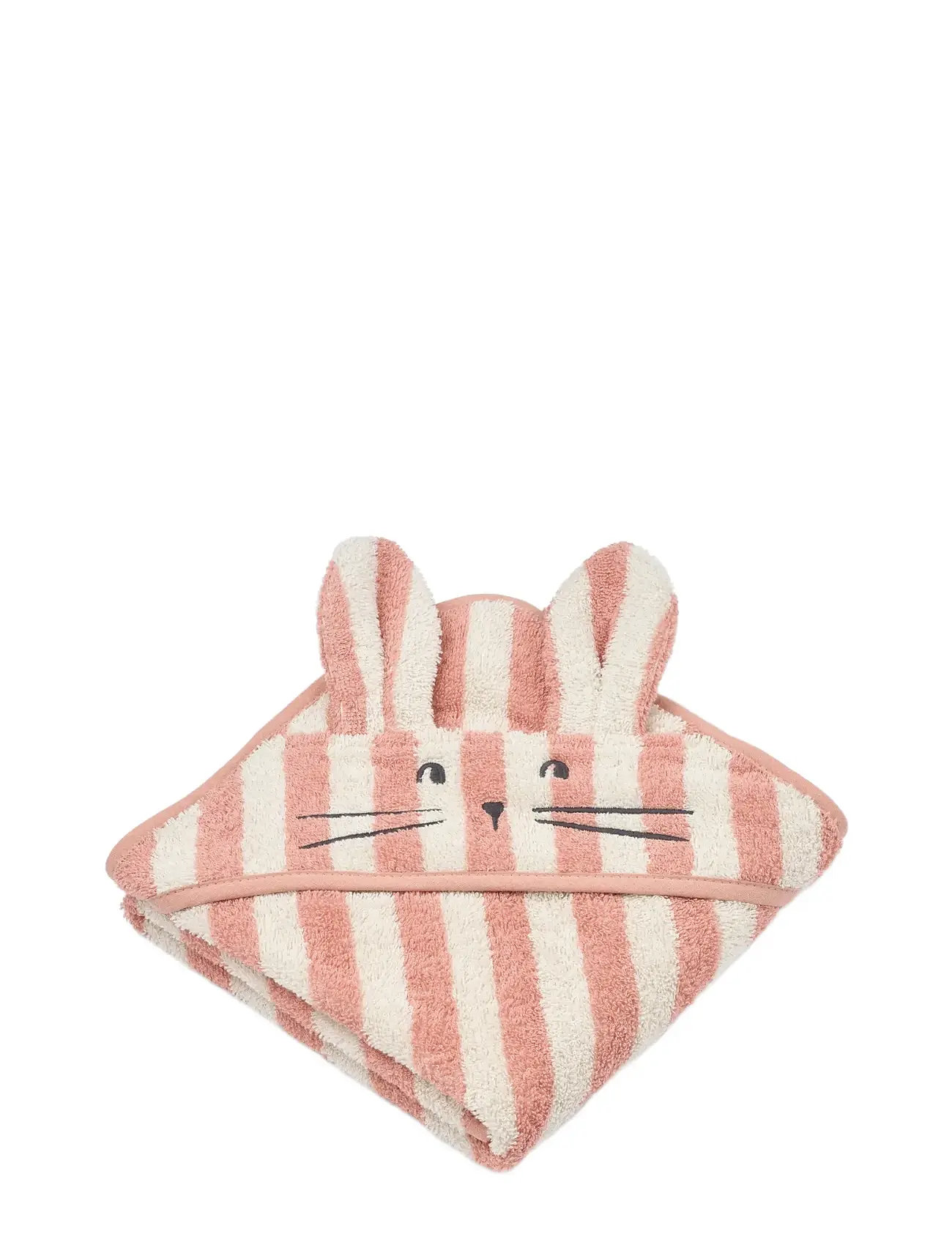 Liewood Albert Hooded Towel, One Size, Pink, Bath Time > Towels, Børn
