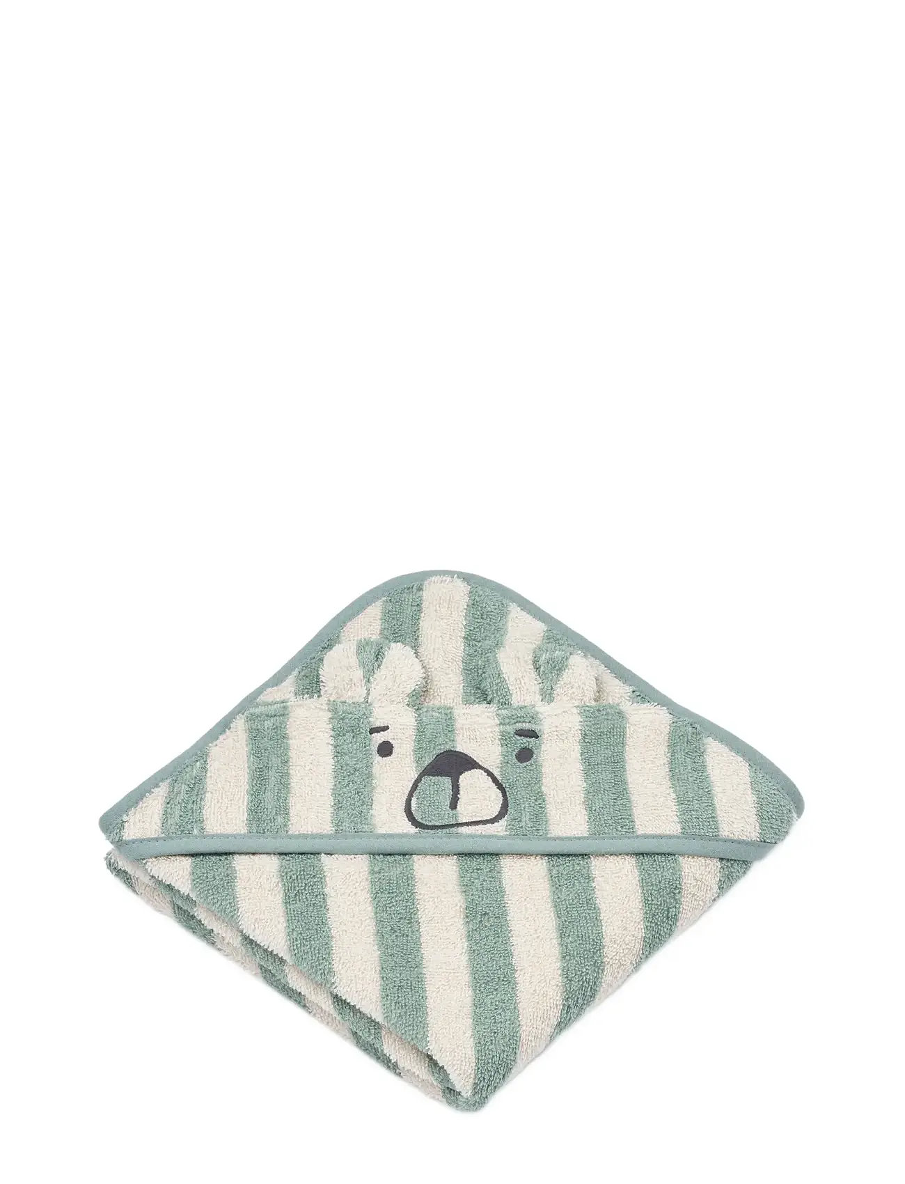 Liewood Albert Hooded Towel, One Size, Green, Bath Time > Towels, Børn