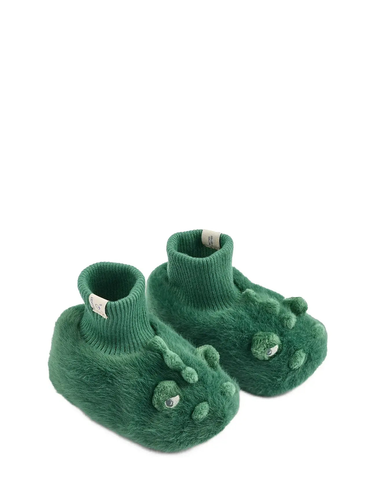 Liewood Beth Crocodile Plush Slippers, 16/17, Green, Sko > Tøfler Og Indendørssko, Børn