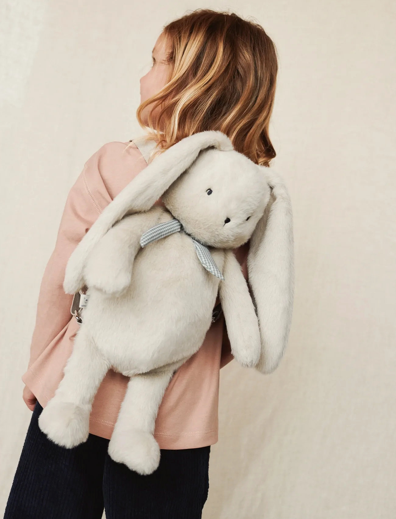 Liewood Dayana Plush Rabbit Backpack, One Size, Beige, Tasker > Rygsække, Børn