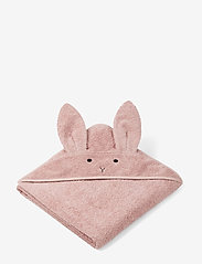 Liewood - Augusta hooded towel - håndklæ - rabbit rose - 0