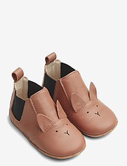 Edith leather slippers - RABBIT TUSCANY ROSE
