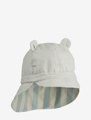 Liewood - Gorm reversible sun hat yarn dyed - sun hats - sea blue/sandy - 2