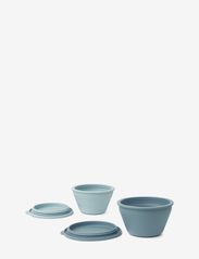 Dale foldable bowl set - SEA BLUE/WHALE BLUE MIX