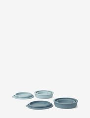 Liewood - Dale foldable bowl set - lunch boxes & water bottles - sea blue/whale blue mix - 3