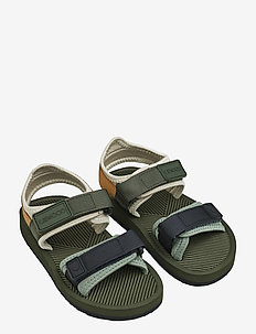 Monty sandals - sandaler med rem - hunter green mix