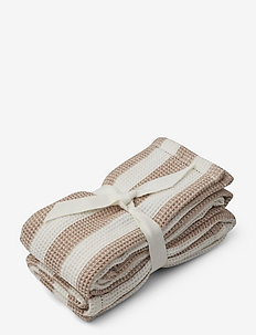 Leah muslin cloth 2-pack - muslin cloths - y/d stripe