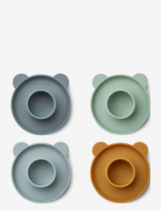 Janus egg cup 4-pack - bowls - mr bear blue multi mix