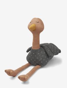 Charlotte ostrich - pehmoeläimet - dark grey melange
