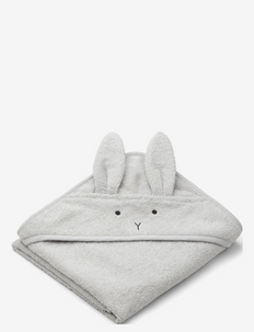 Albert hooded towel - pyyhkeet - rabbit dumbo grey