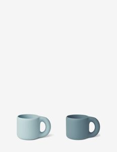 Kylie cup 2-pack - cups - sea blue/whale blue mix