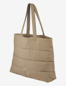 Everly quilted tote bag - totes & small bags - oat
