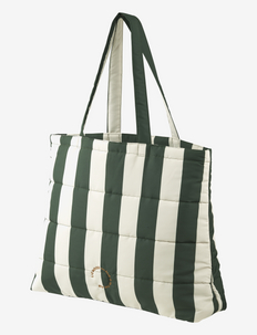 Everly quilted tote bag printed - totes & small bags - stripe