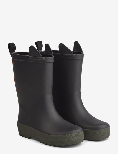 River rain boot - gummistøvler uden for - black/hunter mix