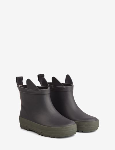 Tekla rain boot - gummistøvler uden for - black/hunter mix