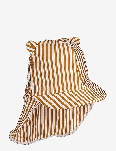 Senia seersucker sun hat - czepki kąpielowe - y/d stripe