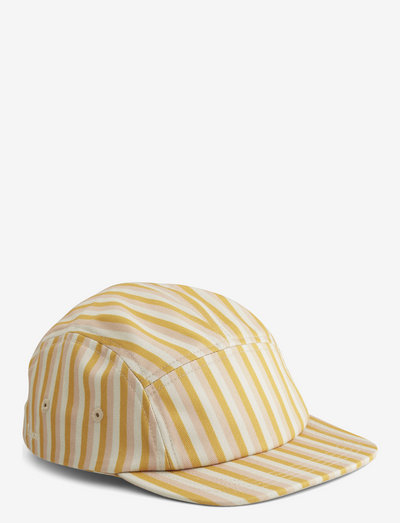 Rory cap - kasketter - stripe: peach/sandy/yellow mellow
