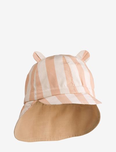 Gorm reversible sun hat yarn dyed - solhat - pale tuscany/sandy